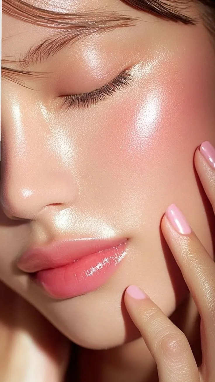 Skin care beauty close-up