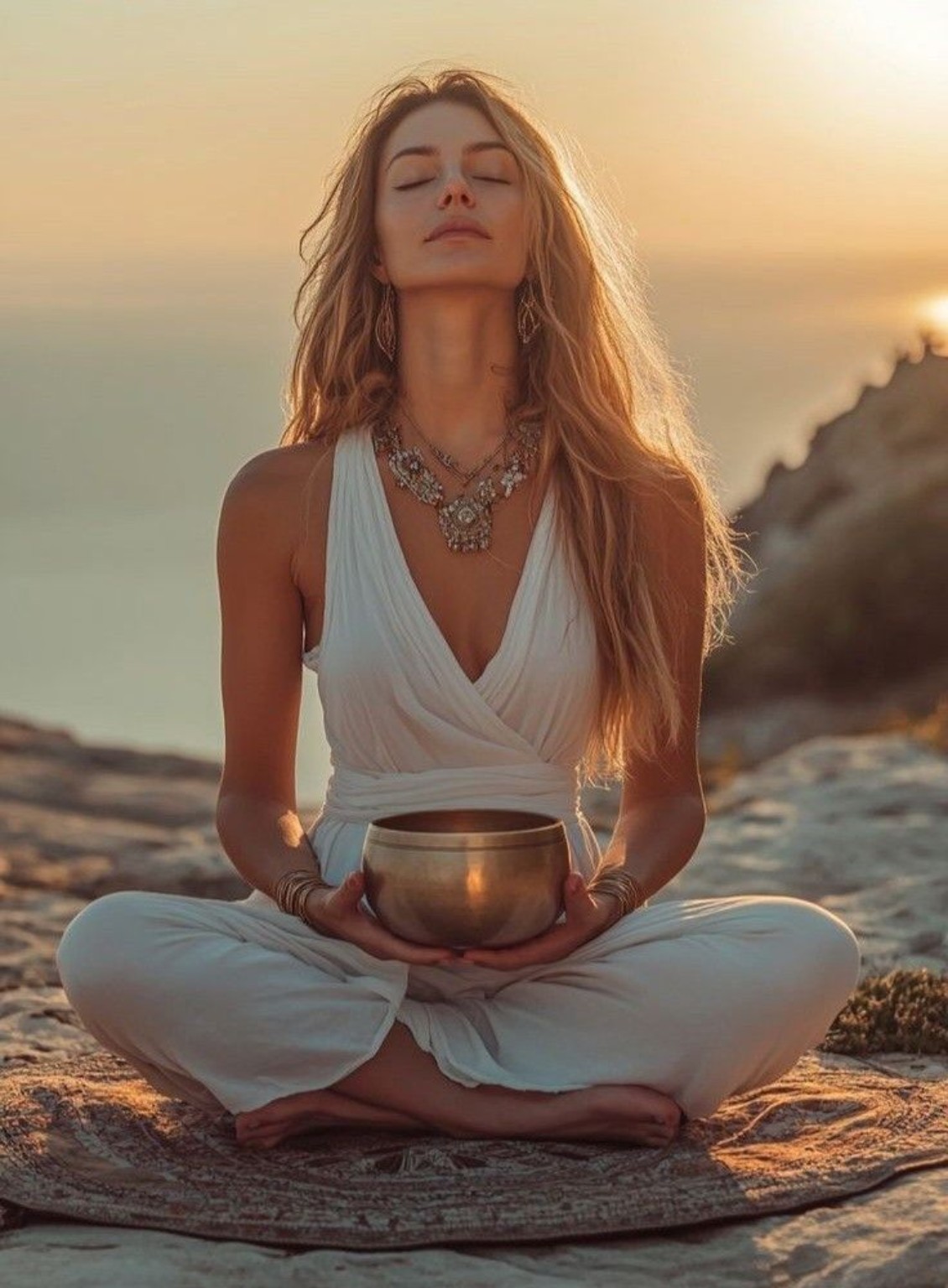Your selected sunset meditation photograph